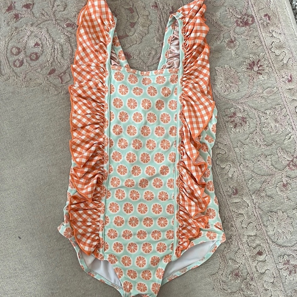 Shrimp and grits kids swimsuit